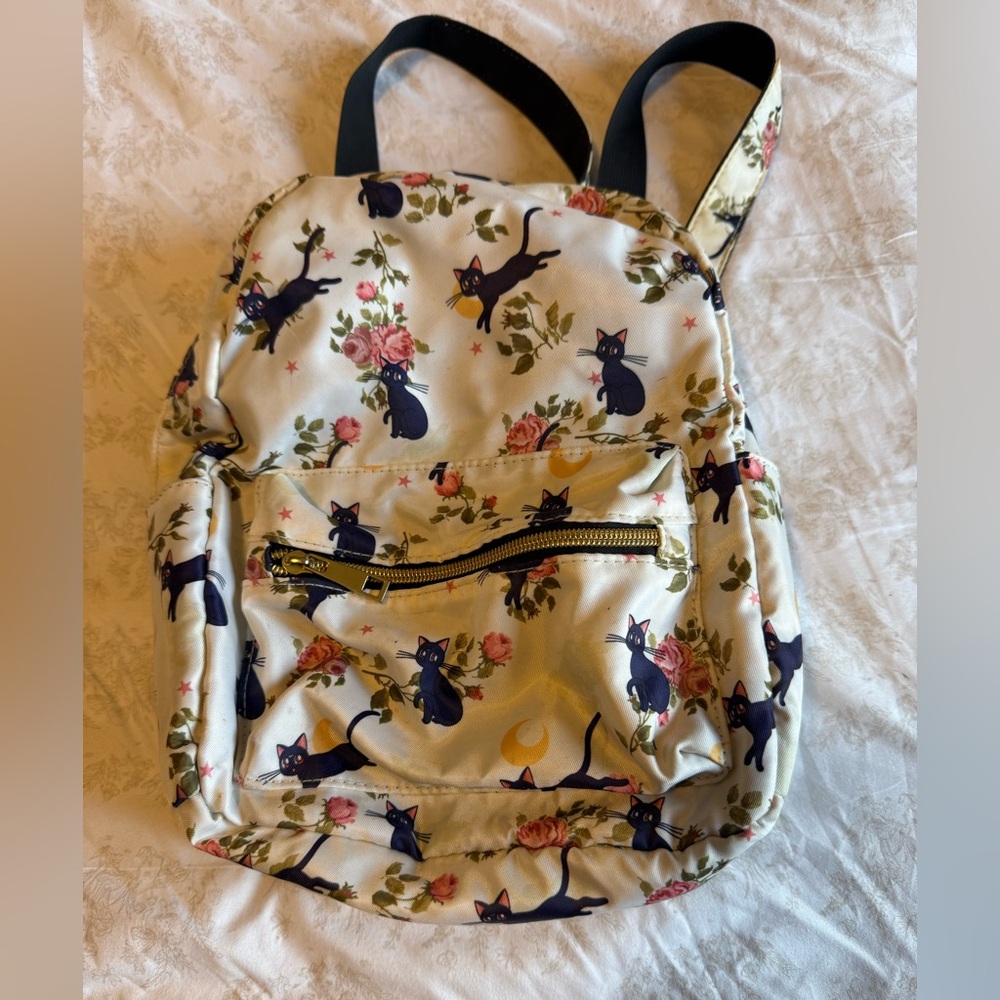 Floral Luna 🐈‍⬛🌙Sailor Moon 🌙Print Backpack